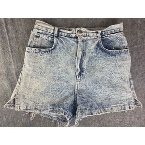 Vintage Shades Stone Wash Womens Denim Jean Shorts Distressed Sz 28